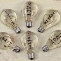 Набор декоративных лампочек Junkyard Findings Vintage Trinkets-Typo Bulbs 2 от Prima